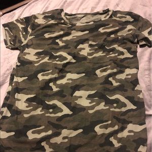 Camouflage short sleeve t-shirt